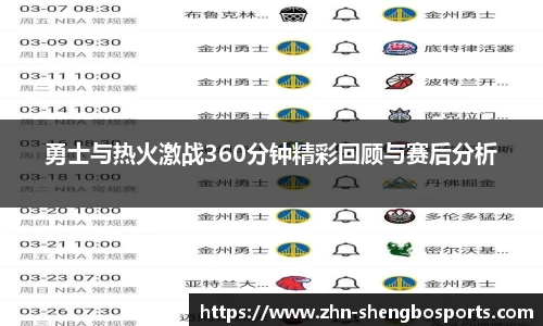 勇士与热火激战360分钟精彩回顾与赛后分析